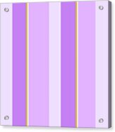 Lavender Stripe Pattern Acrylic Print