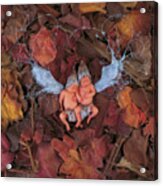 Fall Leaf Fairies Acrylic Print