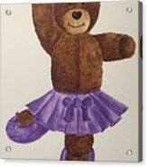 Leah's Ballerina Bear 1 Acrylic Print