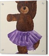 Leah's Ballerina Bear 4 Acrylic Print