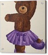 Leah's Ballerina Bear 5 Acrylic Print