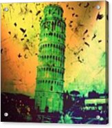 Leaning Tower Of Pisa 32 Acrylic Print