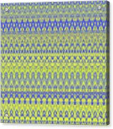 Lemon Blue Mirage Tapestry Acrylic Print