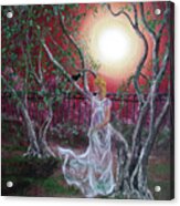 Lenore By An Olive Tree Acrylic Print