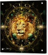 Leo Astrology Sign Acrylic Print