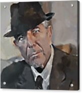 Leonard Cohen Tribute 4 Acrylic Print