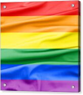 Lgbt Rainbow Flag Acrylic Print