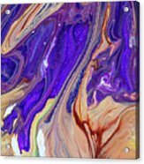 Liberation 3. Abstract Fluid Acrylic Pour Acrylic Print