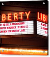 Liberty Hall Theater Tyler Texas Acrylic Print