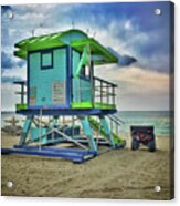 Lifeguard Station - Miami Beach Acrylic Print