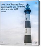Lighthouse Scripture Verse Acrylic Print