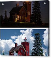 Like Night And Day - Two Harbors Mn Lightouse Acrylic Print