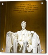 Lincoln Memorial Statue Acrylic Print