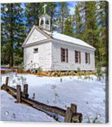 Little Church In The Woods Acrylic Print