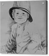 Little Man With A Hat Acrylic Print