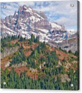 Little Tahoma Peak And Stevens Ridge In The Fall Acrylic Print