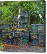 Lobster Traps Acrylic Print