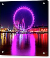 London Eye With Love Acrylic Print