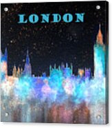 London Skyline With Banner Acrylic Print