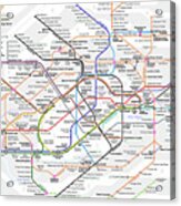 London Underground Map Acrylic Print