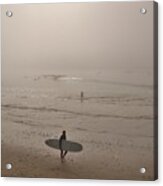 Lonely Surfer Acrylic Print