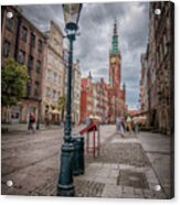 Long Market Street In Gdansk Acrylic Print