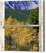 Longs Peak Window View Acrylic Print