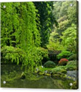 Looking Toward The Moon Bridge Acrylic Print