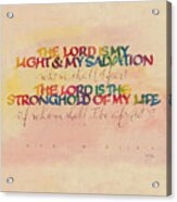 Lord Light Salvation Acrylic Print