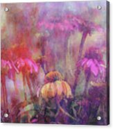Lost Watercolored Shower In The Garden 3873 Lw_2 Acrylic Print