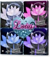 Lotus Collage Acrylic Print