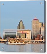 Louisville Panoramic From Indiana Acrylic Print