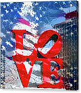 Love America - Philadelphia Acrylic Print