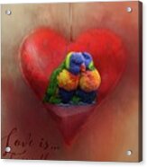Love Is...being With You Acrylic Print
