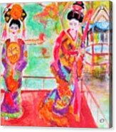 Lovely Asian Ladies Acrylic Print