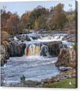 Low Force Waterfall In Teesdale Acrylic Print
