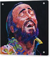 Luciano Pavarotti Acrylic Print