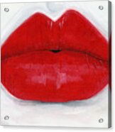 Luscious Lips Acrylic Print