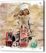 Luxor Shoeshine Girl Acrylic Print