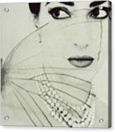 Madam Butterfly - Maria Callas Acrylic Print