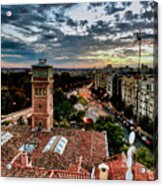 Madrid Sunset Acrylic Print