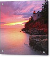 Maine Acadia National Park Bass Harbor Head Light Acrylic Print