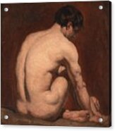 Male Nude From The Rear Acrylic Print