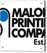 Malone Printing Logo Acrylic Print