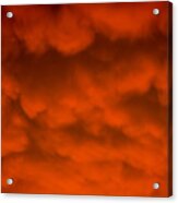 Mammutus Clouds Sunset Acrylic Print