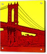Manhattan Bridge Acrylic Print