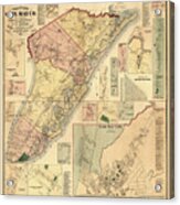 Map Of Cape May 1872 Acrylic Print