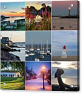 Marblehead Ma Collage North Shore Acrylic Print