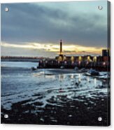 Margate Harbour In Winter Acrylic Print