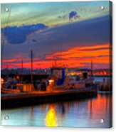 Marina Sundown Glow Acrylic Print